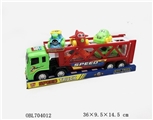 OBL704012 - Inertia trailer 2 taxi car only three back cartoon team