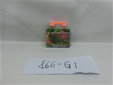 OBL705609 - 6盒装手提盒实心恐龙动物