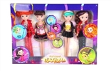 OBL707326 - 10 inch solid body beautiful girl of 12 joint command box of 4 people