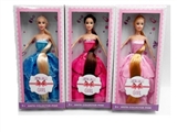 OBL707369 - High-end box 11.5 inch long hair dress barbie three mixed