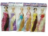 OBL707384 - High grade 11.5 inch real long hair princess barbie many assortments