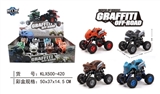 OBL707510 - Quad back with shock cracks monster climbing car