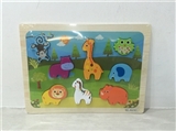 OBL707974 - Solid wooden forest animal puzzles