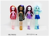 OBL708252 - 12 joint new monster barbie/solid