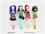 OBL708253 - 12 joint new monster barbie/solid