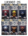 OBL708402 - 4-4.5寸玩具熊的午夜后宫公仔（发光发声，头可活动）散装