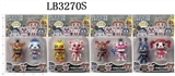 OBL708407 - 4-4.5寸玩具熊的午夜后宫公仔（头可活动）散装