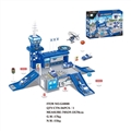 OBL708996 - <警察>轨道停车场配1只塑料飞机2只车子（滑行）