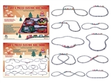 OBL709606 - NO: 242 puzzle spell rail electric light music trains with Christmas special IC