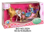 OBL709759 - Horse in the electric car hopper 2 color light/with figures