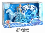 OBL709763 - Horse in the electric light blue car