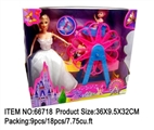 OBL709958 - Batinna doll with 2 only three inches Eva sit ferris wheel