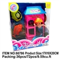 OBL709959 - Three inches batinna mermaid with two fish and sea room