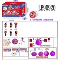 OBL710067 - 3.5寸搪胶款惊喜娃娃6只95MM旋转球盒装(足球版)