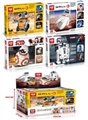 OBL710227 - MINI 积木机器人（瓦力，BB-8,R2D2)一展示盒4只，20展示盒一箱