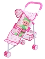 OBL710322 - 12 "fill cotton doll baby sunshade trolley (iron)