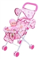 OBL710326 - 12 "fill cotton doll baby sunshade trolley (iron)
