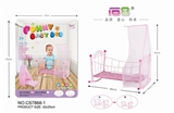 OBL710419 - Iron iron toy cradle bed (pink)