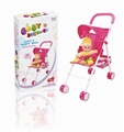 OBL710424 - Baby sunshade trolley 12 inch cotton doll