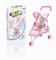 OBL710425 - Baby sunshade trolley 12 inch cotton doll