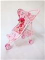 OBL711413 - 粉色铁制玩具推车带娃