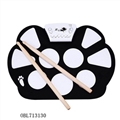 OBL713130 - Silicone dampened, drum drum (black)