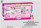 OBL713221 - Pink solid color kitchen, kitchen utensils and appliances