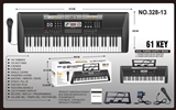 OBL713744 - 61 black keyboard piano keys