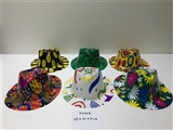 OBL713891 - PVC cowboy hat (printed)