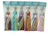 OBL715063 - 6只高档11.5寸实身长发公主芭比五款混装