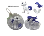 OBL715301 - High-grade PVC environmental protection 10 cm plastic ball eggs assembled Ma Baoli three conventiona