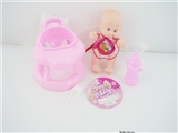 OBL715936 - 6寸搪胶表情娃带学步车带奶瓶