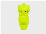 OBL719007 - Solid color cartoon cat whistle