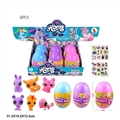 OBL719840 - High quality PVC plastic large eggs to evade glue head plastic body Q pet belt horse stickers three 