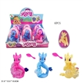 OBL719841 - High quality PVC plastic olive big egg evade glue mermaid Ma Baoli with horse combs three three colo