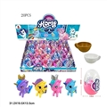 OBL719851 - Egg 4 high-grade PVC plastic unicorn bao li with plastic cup four four-color mixed 20 PSC