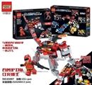 OBL719944 - 151+PCS新版百兽金刚之红炎狮王（可以变形）