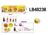 OBL720353 - 2.5-3寸三只小猫 4只95MM球盒装球有两层收缩膜