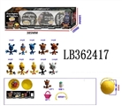 OBL720384 - 2.5寸Q版POP摇头午夜熊4只95MM球盒装            球有两层收缩膜