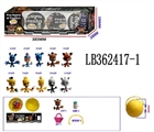 OBL720385 - 2.5寸Q版POP午夜熊4只95MM球盒装            球有两层收缩膜