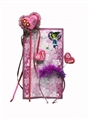 OBL721283 - Peach heart stick hearts tire two-piece outfit