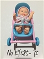 OBL721901 - Russian expression 5.5 -inch doll with a new cart