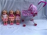 OBL722013 - 14 inch empty handed doll with four tones of IC with iron carts