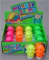 OBL722440 - The monkey SLIME (fluorescent color) 12 PCS