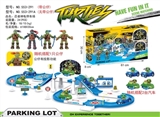 OBL722561 - 忍者神龟停车场配2只滑行车1公仔（有带投影公仔）