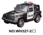 OBL723319 - 1:16 four-way remote simulation police car (with lighting)