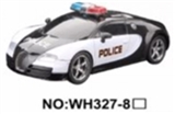 OBL723325 - 1:16 four-way remote simulation police car (with lighting)