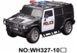 OBL723327 - 1:16 four-way remote simulation police car (with lighting)
