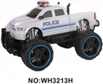 OBL723361 - Police car 1:16 four-way remote simulation big round (electric) with light bag