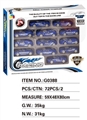 OBL723395 - A dozen police alloy car window color box - A
